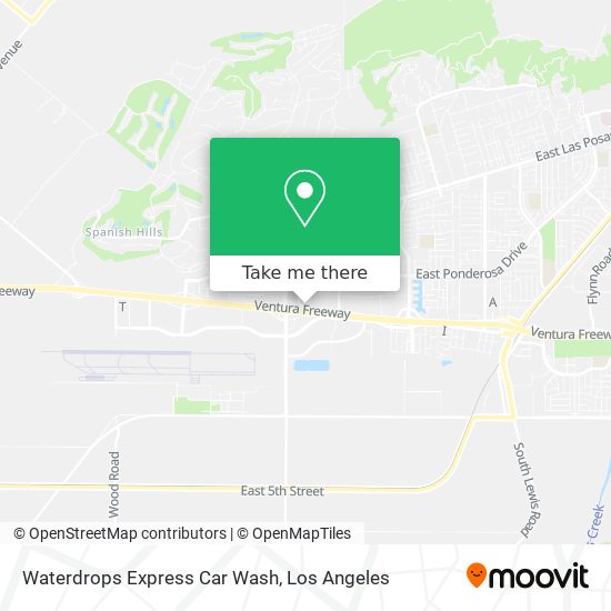 Mapa de Waterdrops Express Car Wash