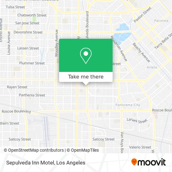 Sepulveda Inn Motel map