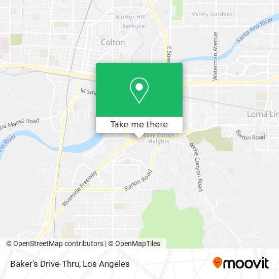 Mapa de Baker's Drive-Thru