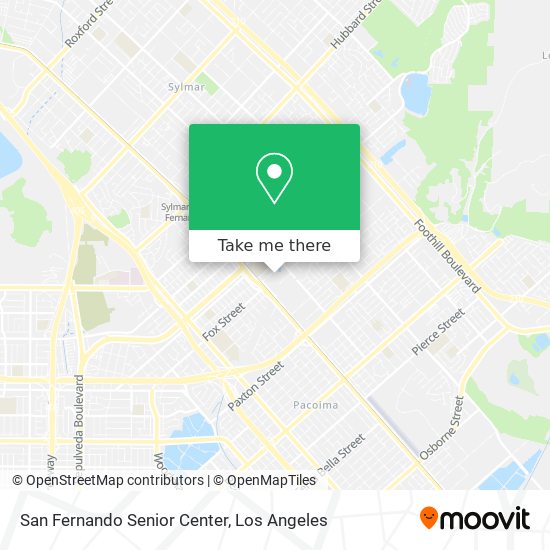 San Fernando Senior Center map