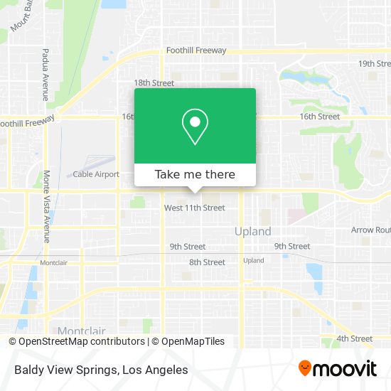 Baldy View Springs map
