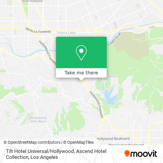 Tilt Hotel Universal / Hollywood, Ascend Hotel Collection map