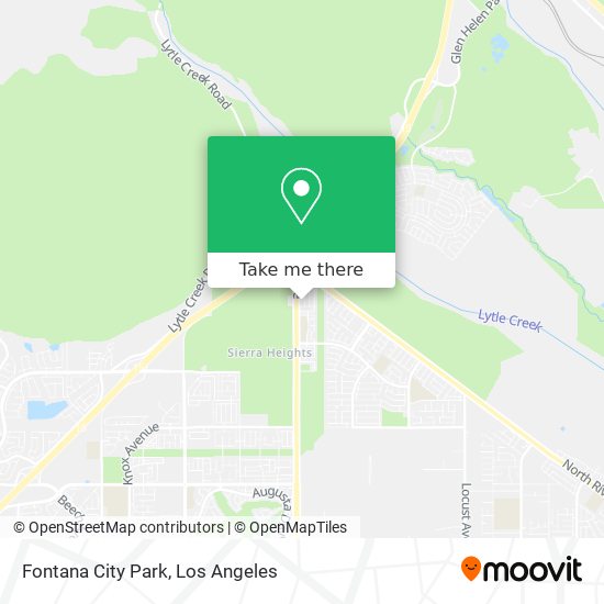 Fontana City Park map