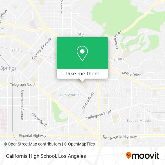 Mapa de California High School