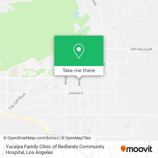 Yucaipa Family Clinic of Redlands Community Hospital map