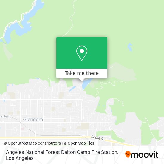 Angeles National Forest Dalton Camp Fire Station map