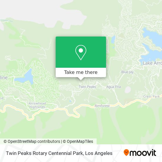 Mapa de Twin Peaks Rotary Centennial Park