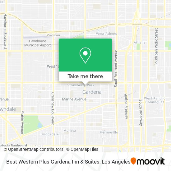 Mapa de Best Western Plus Gardena Inn & Suites