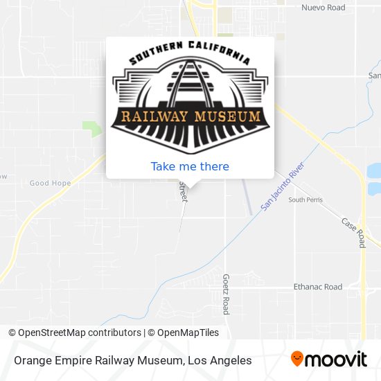 Orange Empire Railway Museum map