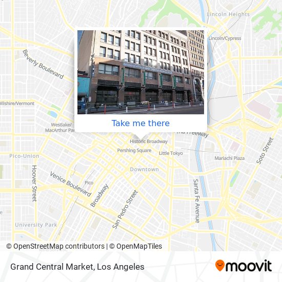 Mapa de Grand Central Market