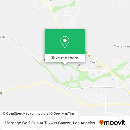 Mapa de Morongo Golf Club at Tukwet Canyon