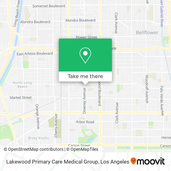 Mapa de Lakewood Primary Care Medical Group