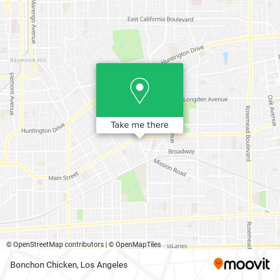 Mapa de Bonchon Chicken