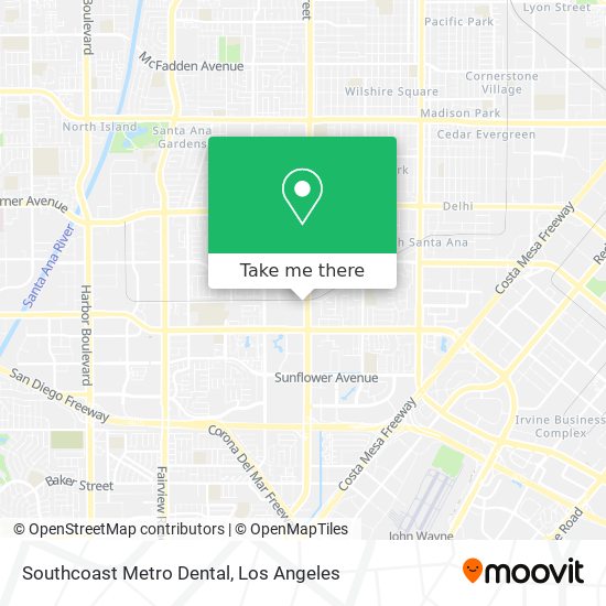 Southcoast Metro Dental map