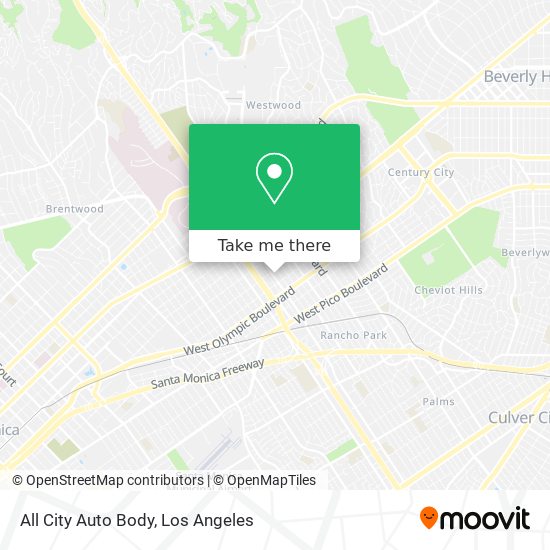 All City Auto Body map