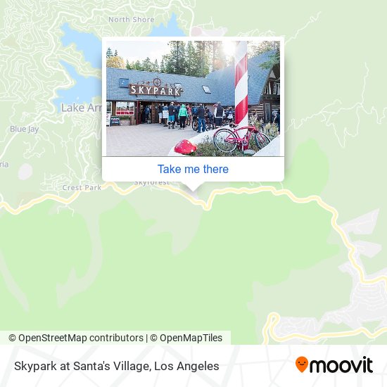 Skypark at Santa's Village map