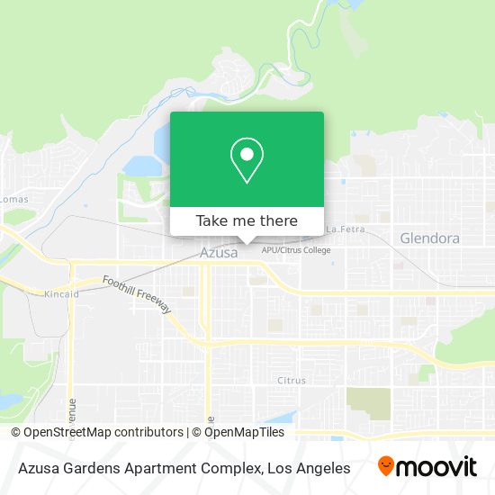 Mapa de Azusa Gardens Apartment Complex