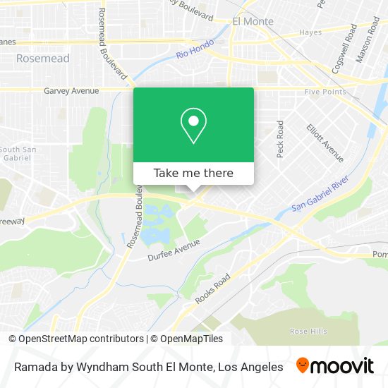 Mapa de Ramada by Wyndham South El Monte