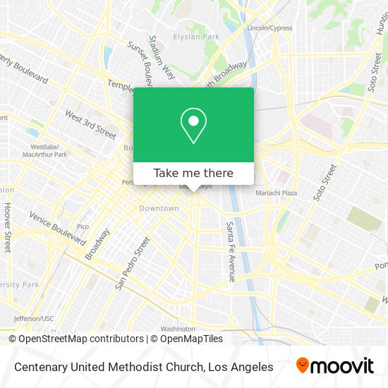 Mapa de Centenary United Methodist Church