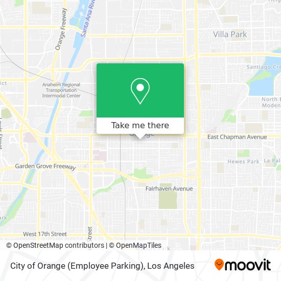 City of Orange (Employee Parking) map