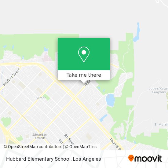 Hubbard Elementary School map