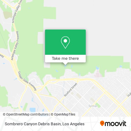Sombrero Canyon Debris Basin map