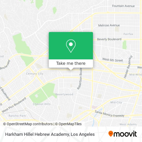 Harkham Hillel Hebrew Academy map