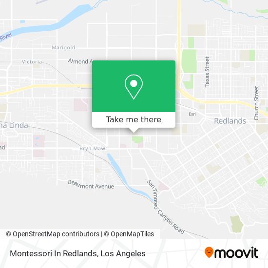 Mapa de Montessori In Redlands