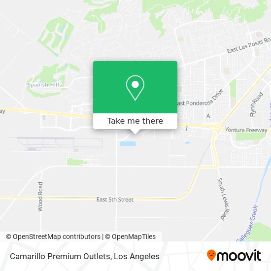 Camarillo Premium Outlets map