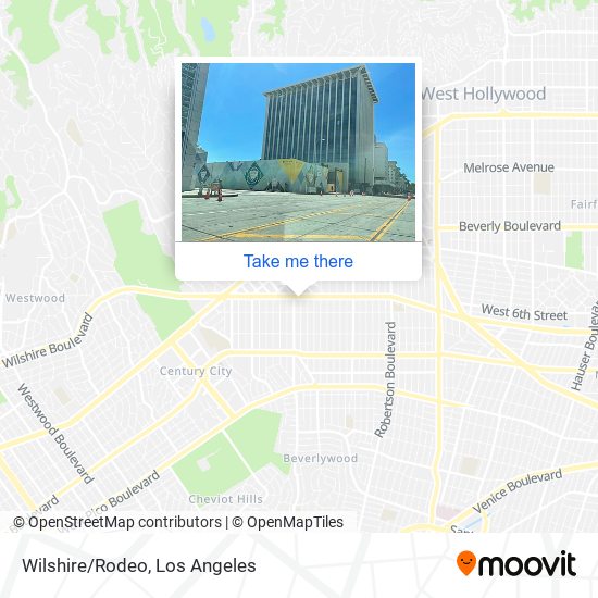 Mapa de Wilshire/Rodeo