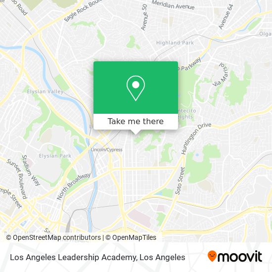Mapa de Los Angeles Leadership Academy