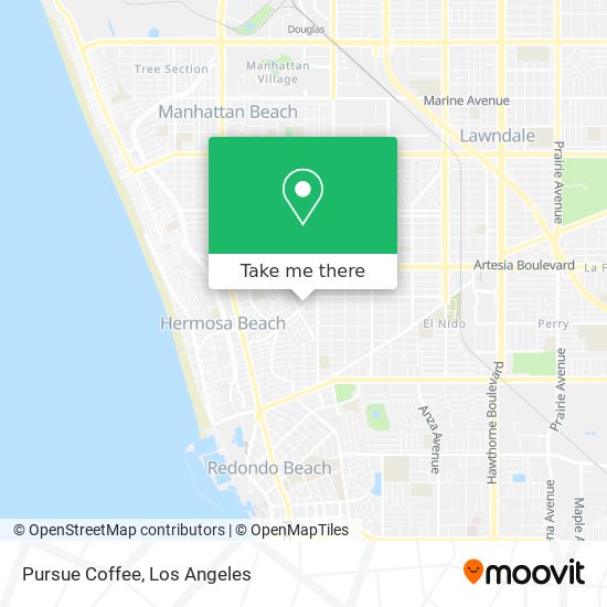 Pursue Coffee map