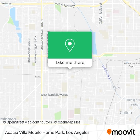 Acacia Villa Mobile Home Park map