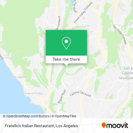 Mapa de Fratello's Italian Restaurant