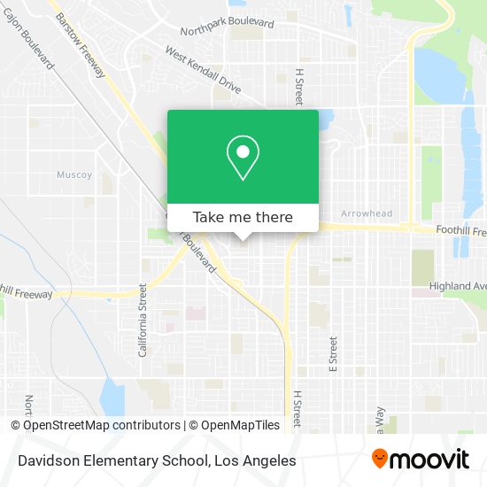 Davidson Elementary School map