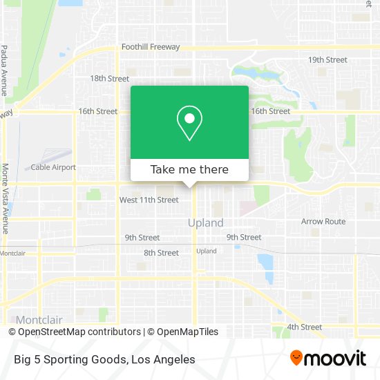 Big 5 Sporting Goods map