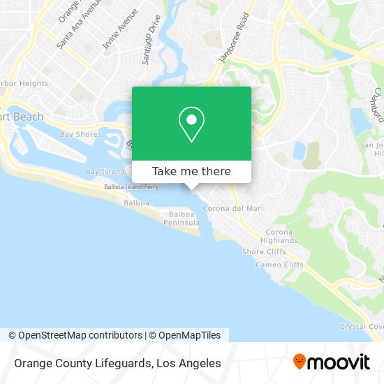Mapa de Orange County Lifeguards