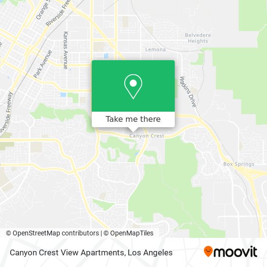 Mapa de Canyon Crest View Apartments