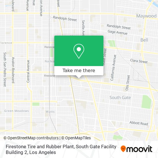 Firestone Tire and Rubber Plant, South Gate Facility Building 2 map