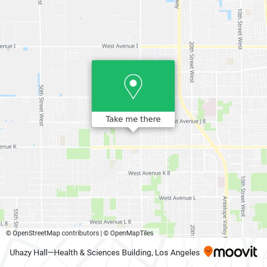 Uhazy Hall—Health & Sciences Building map