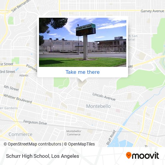 Mapa de Schurr High School