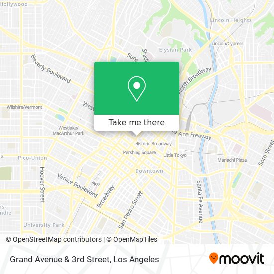 Mapa de Grand Avenue & 3rd Street