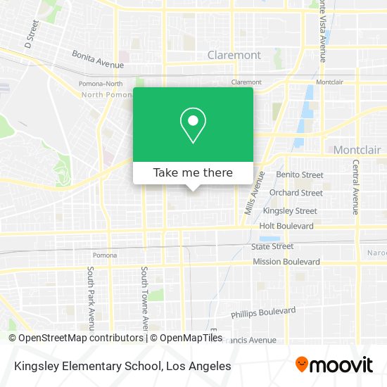 Kingsley Elementary School map