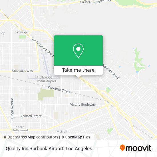 Mapa de Quality Inn Burbank Airport