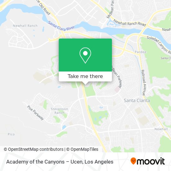 Academy of the Canyons – Ucen map