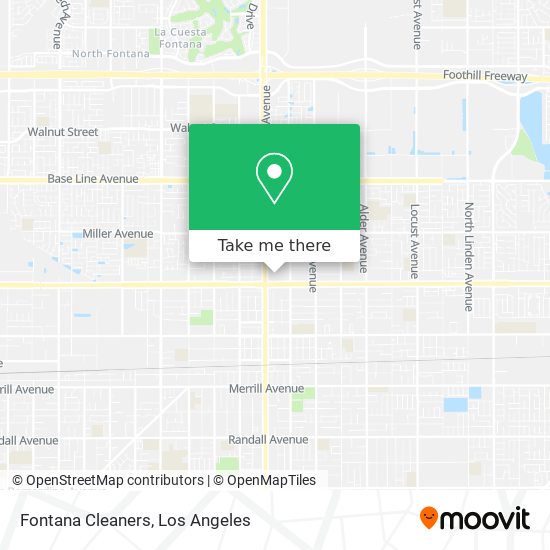 Fontana Cleaners map