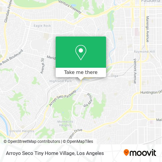 Mapa de Arroyo Seco Tiny Home Village