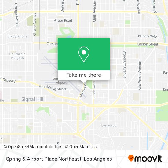 Spring & Airport Place Northeast map