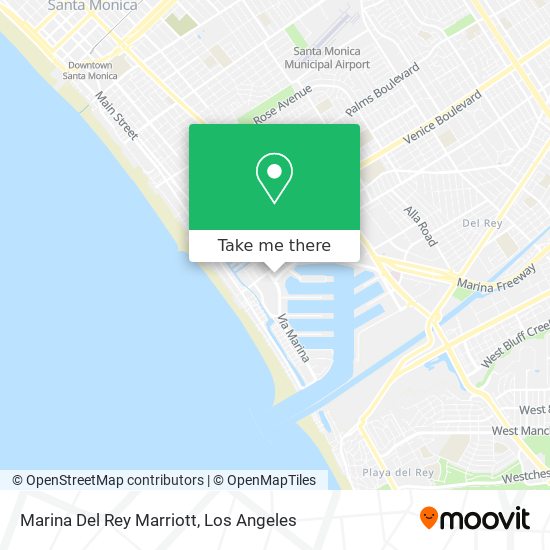 Marina Del Rey Marriott map