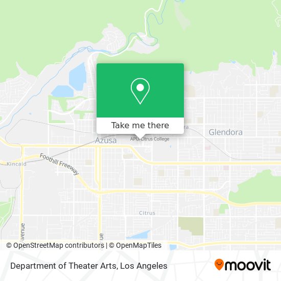 Department of Theater Arts map